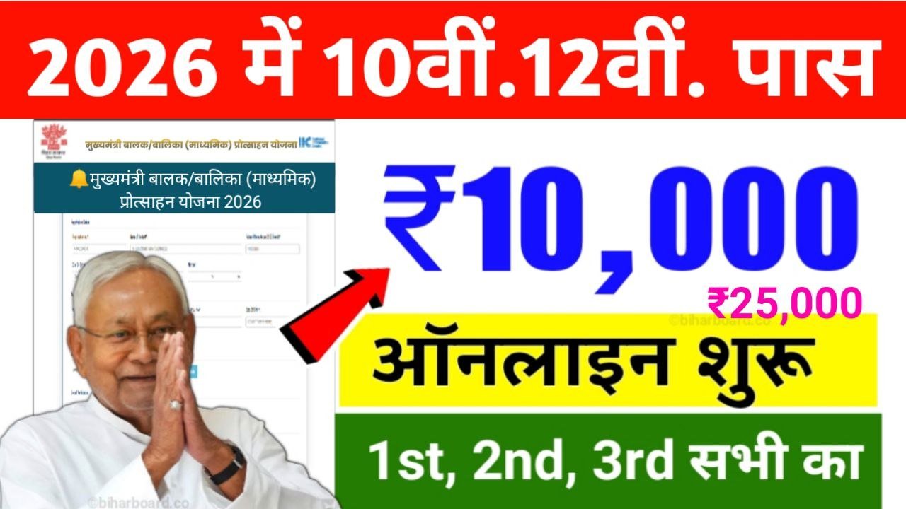 Bihar Board 10th 12th Scholarship 2026 Apply